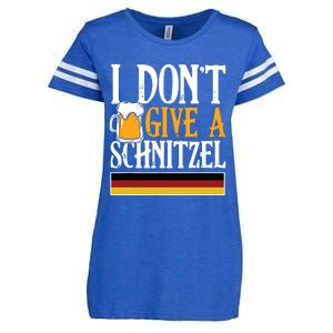 I Dont Give A Schnitzel German Beer Wurst Funny Oktoberfest Enza Ladies Jersey Football T-Shirt