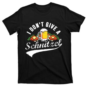 I Dont Give A Schnitzel Oktoberfest Beer Festival T-Shirt