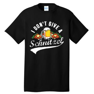 I Dont Give A Schnitzel Oktoberfest Beer Festival Tall T-Shirt