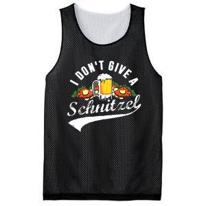 I Dont Give A Schnitzel Oktoberfest Beer Festival Mesh Reversible Basketball Jersey Tank