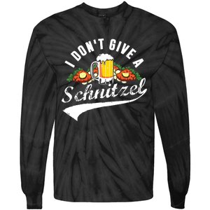 I Dont Give A Schnitzel Oktoberfest Beer Festival Tie-Dye Long Sleeve Shirt