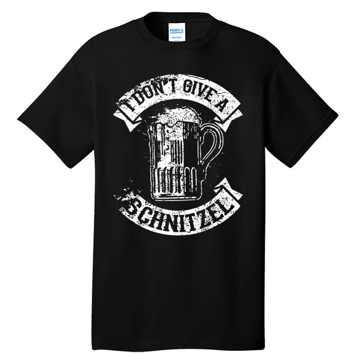 I Dont Give A Schnitzel Funny Saying German Pride Tall T-Shirt