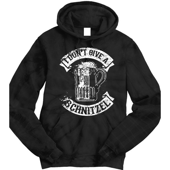 I Dont Give A Schnitzel Funny Saying German Pride Tie Dye Hoodie