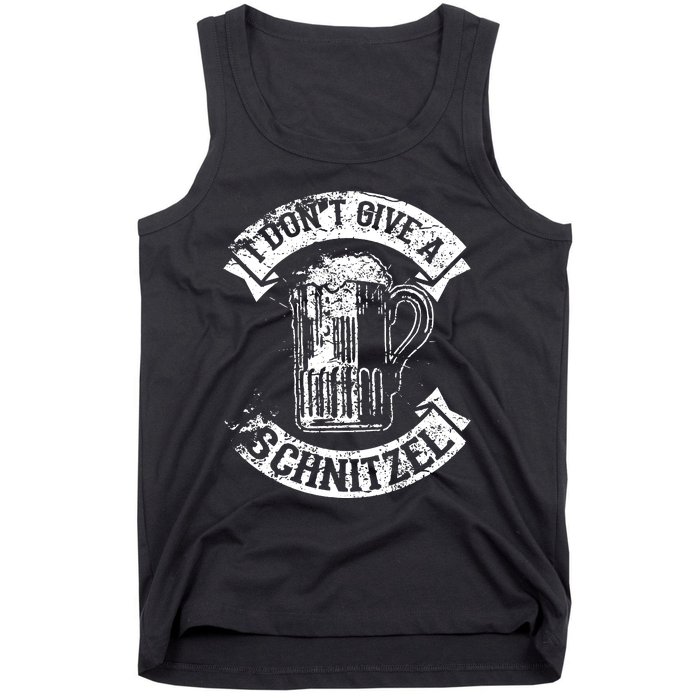 I Dont Give A Schnitzel Funny Saying German Pride Tank Top