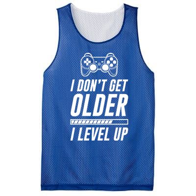 I Dont Get Older I Level Up Funny Birthday Gamer Gift Mesh Reversible Basketball Jersey Tank