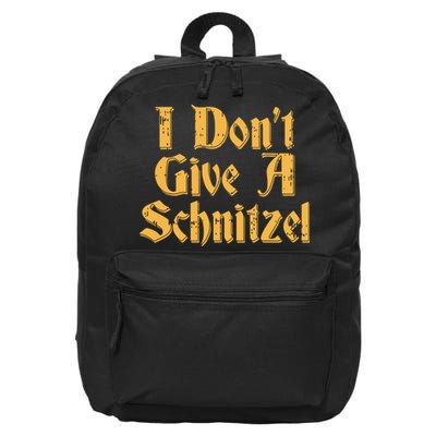 I Dont Give A Schnitzel Shirts Oktoberfest Vintage German 16 in Basic Backpack