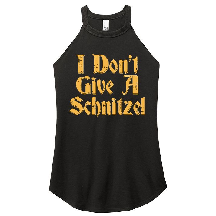 I Dont Give A Schnitzel Shirts Oktoberfest Vintage German Women's Perfect Tri Rocker Tank