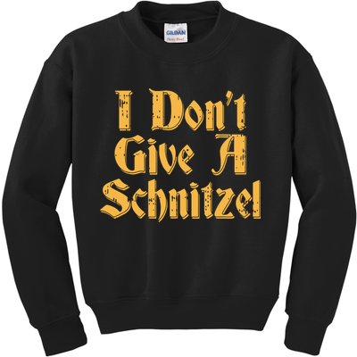 I Dont Give A Schnitzel Shirts Oktoberfest Vintage German Kids Sweatshirt