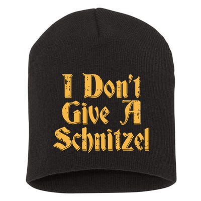 I Dont Give A Schnitzel Shirts Oktoberfest Vintage German Short Acrylic Beanie