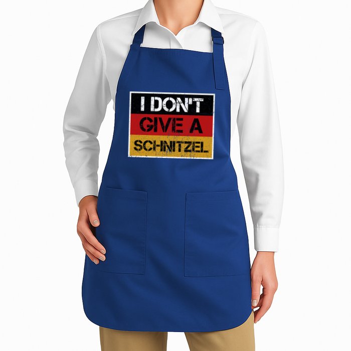 I DonT Give A Schnitzel Full-Length Apron With Pockets