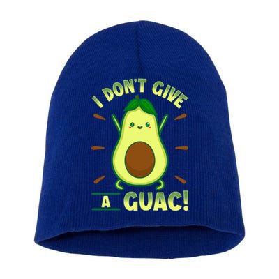 I Dont Give A Guac Kawaii Style Funny Guacamole Gift Short Acrylic Beanie