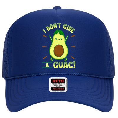 I Dont Give A Guac Kawaii Style Funny Guacamole Gift High Crown Mesh Back Trucker Hat