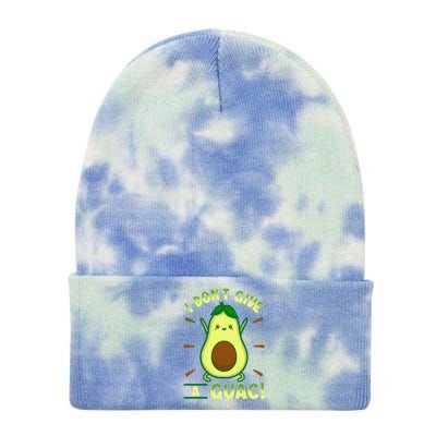 I Dont Give A Guac Kawaii Style Funny Guacamole Gift Tie Dye 12in Knit Beanie