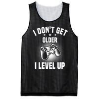 I Dont Get Older I Level Up Gift For Gamer Mesh Reversible Basketball Jersey Tank