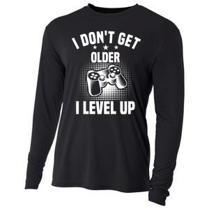 I Dont Get Older I Level Up Gift For Gamer Cooling Performance Long Sleeve Crew