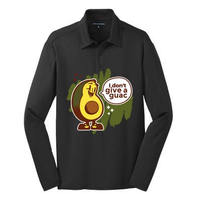 I Dont Give A Guac Great Gift Silk Touch Performance Long Sleeve Polo