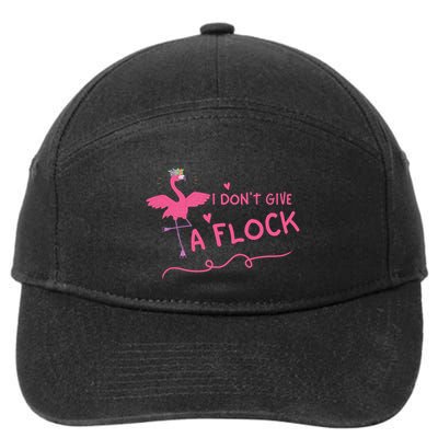 I Don't Give A Flock Funny Flamingo 7-Panel Snapback Hat