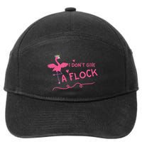 I Don't Give A Flock Funny Flamingo 7-Panel Snapback Hat