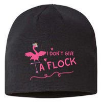 I Don't Give A Flock Funny Flamingo Sustainable Beanie
