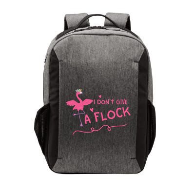 I Don't Give A Flock Funny Flamingo Vector Backpack