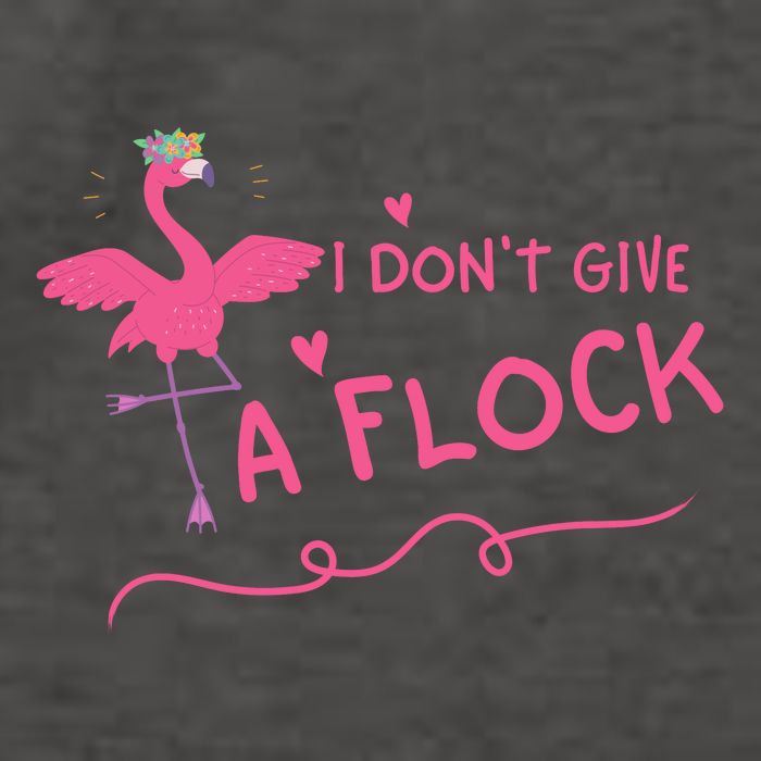 I Don't Give A Flock Funny Flamingo Vector Backpack