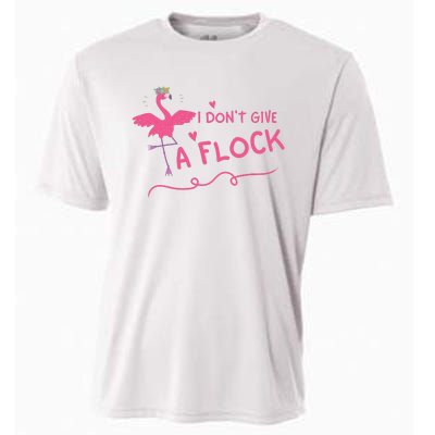 I Don't Give A Flock Funny Flamingo Cooling Performance Crew T-Shirt