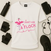 I Don't Give A Flock Funny Flamingo Performance Shirt