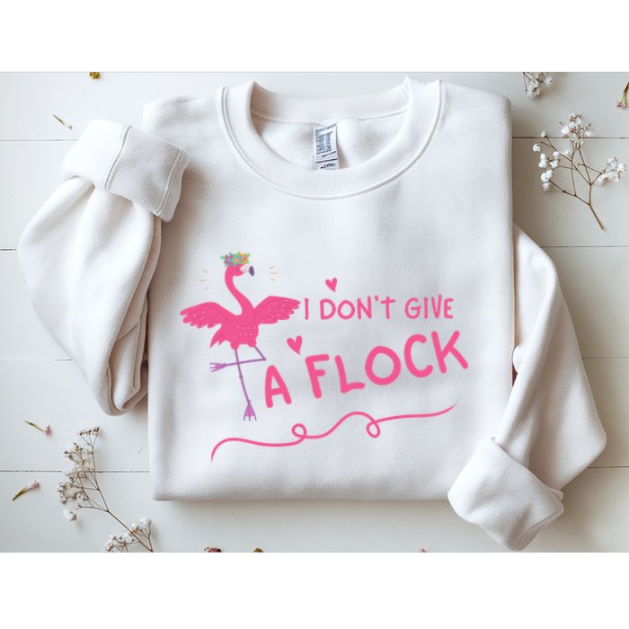 I Don't Give A Flock Funny Flamingo Sweatshirt