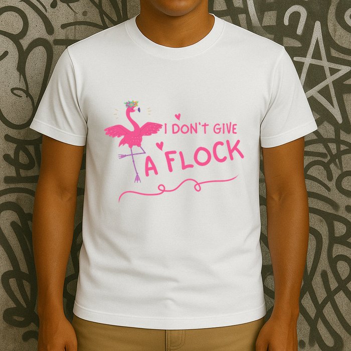 I Don't Give A Flock Funny Flamingo T-Shirt