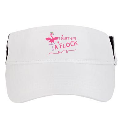 I Don't Give A Flock Funny Flamingo Adult Drive Performance Visor