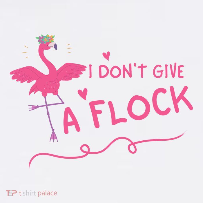 I Don't Give A Flock Funny Flamingo Adult Drive Performance Visor
