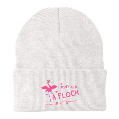 I Don't Give A Flock Funny Flamingo Beanie