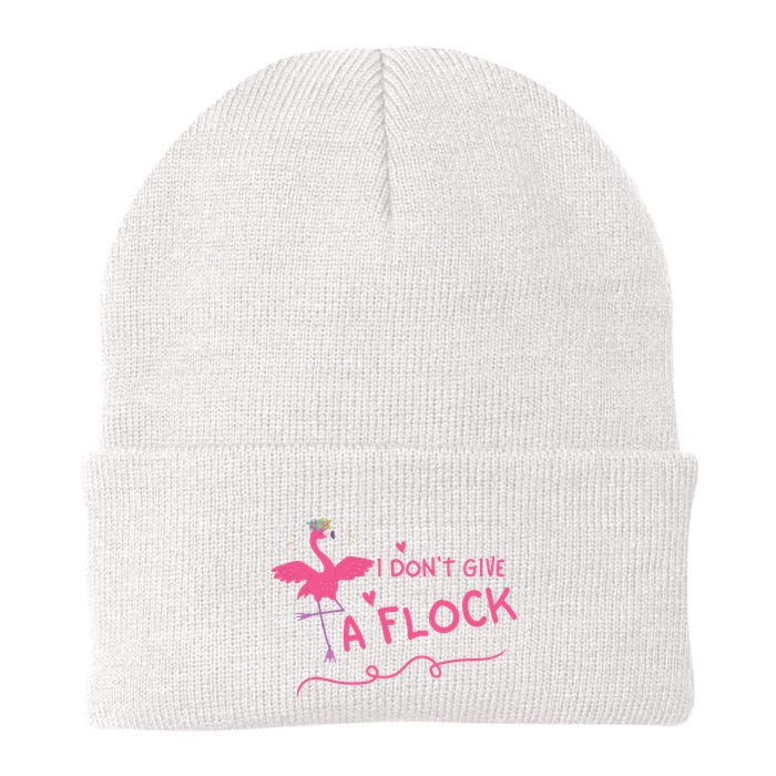 I Don't Give A Flock Funny Flamingo Beanie