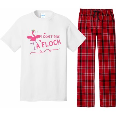 I Don't Give A Flock Funny Flamingo Pajama Set