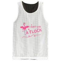 I Don't Give A Flock Funny Flamingo Mesh Reversible Basketball Jersey Tank