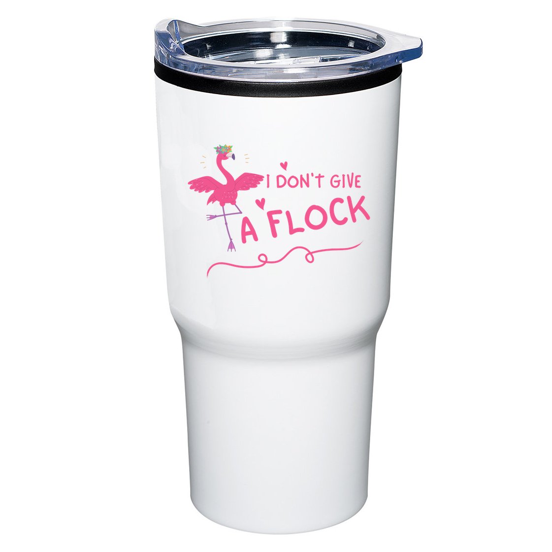 I Don't Give A Flock Funny Flamingo Tumbler