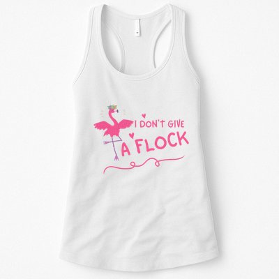 I Don't Give A Flock Funny Flamingo Womens Tank Top