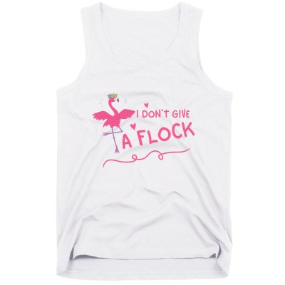 I Don't Give A Flock Funny Flamingo Tank Top