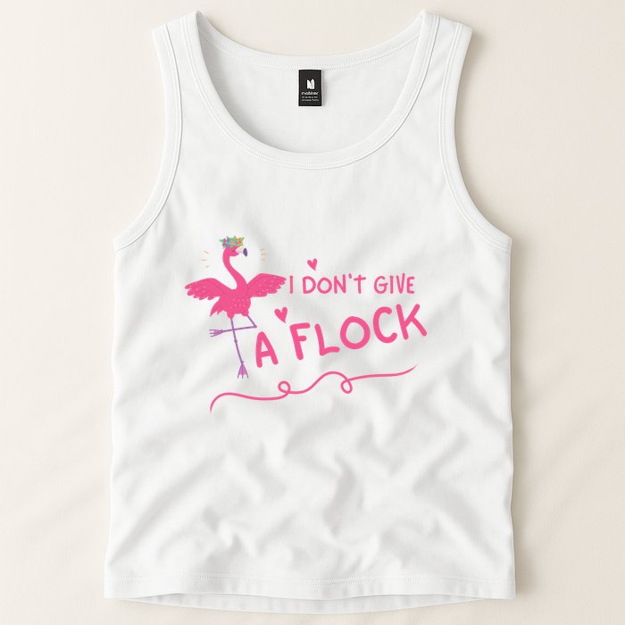 I Don't Give A Flock Funny Flamingo Tank Top