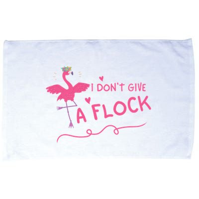 I Don't Give A Flock Funny Flamingo Microfiber Hand Towel