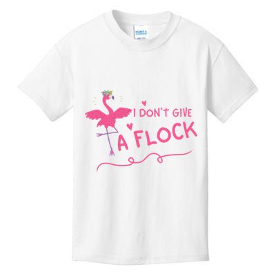 I Don't Give A Flock Funny Flamingo Kids T-Shirt