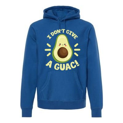 I Dont Give A Guac Funny Avocado Guacamole Vegan Kawaii Gift Premium Hoodie