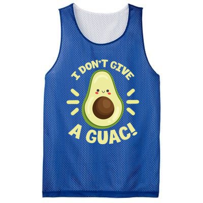 I Dont Give A Guac Funny Avocado Guacamole Vegan Kawaii Gift Mesh Reversible Basketball Jersey Tank