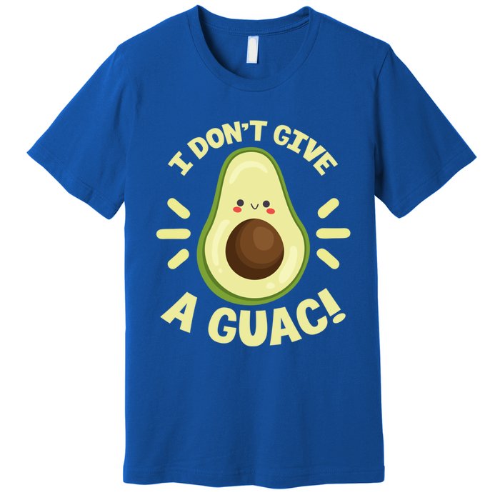 I Dont Give A Guac Funny Avocado Guacamole Vegan Kawaii Gift Premium T-Shirt