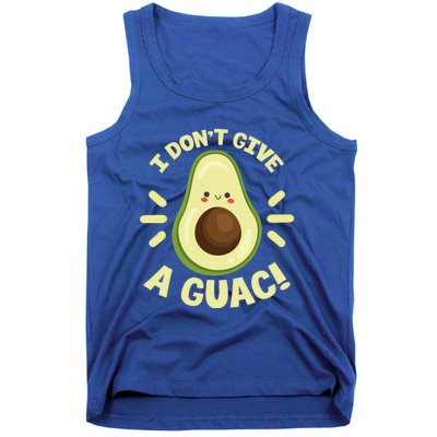 I Dont Give A Guac Funny Avocado Guacamole Vegan Kawaii Gift Tank Top