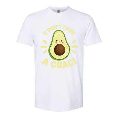 I Dont Give A Guac Funny Avocado Guacamole Vegan Kawaii Gift Softstyle CVC T-Shirt