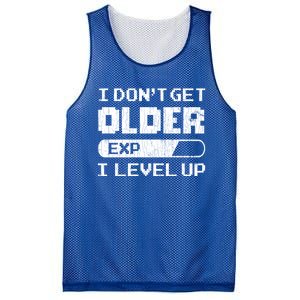 I Dont Get Older I Level Up Funny Gamer Gaming Graphic Gift Mesh Reversible Basketball Jersey Tank