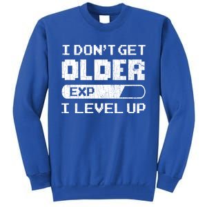 I Dont Get Older I Level Up Funny Gamer Gaming Graphic Gift Tall Sweatshirt