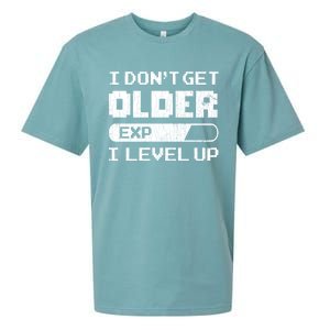 I Dont Get Older I Level Up Funny Gamer Gaming Graphic Gift Sueded Cloud Jersey T-Shirt