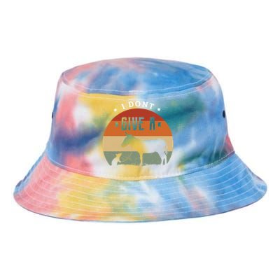 I Dont Give A Rats Donkey Funny Gift Rats Fan Gift Tie Dye Newport Bucket Hat